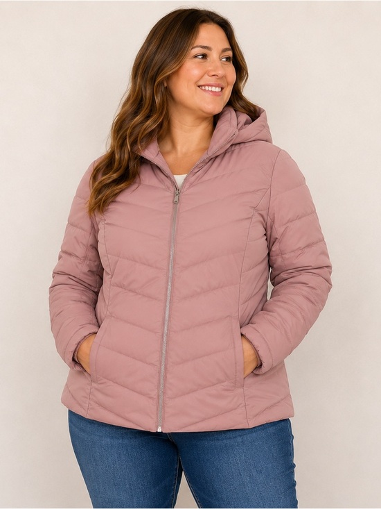 32 Degrees Jackets & Blazers - NWT 32 Degrees Heat Quilted Hooded Puffer Jacket in Rose